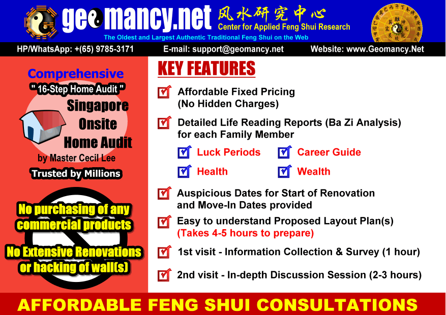 Singapore Residential Feng Shui Consultation Service Singapore Residential Feng Shui Consultation Service