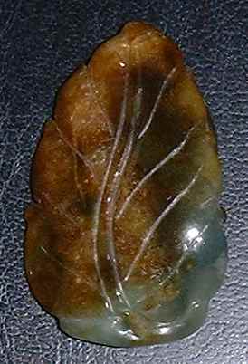 Jade leaf piece